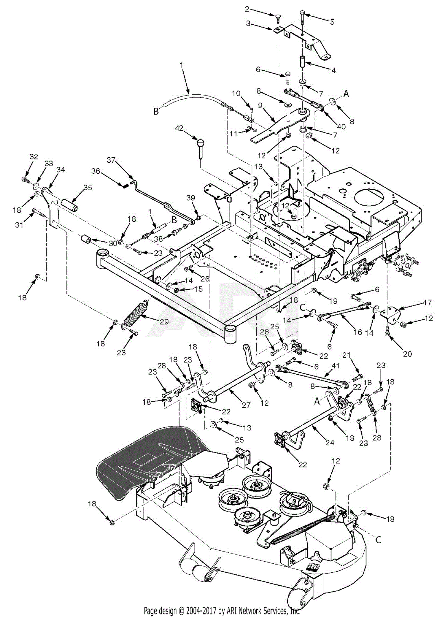 Scag SPZ52-22FX Patriot (S/N M2400000-M2499999) Parts Diagram for ...