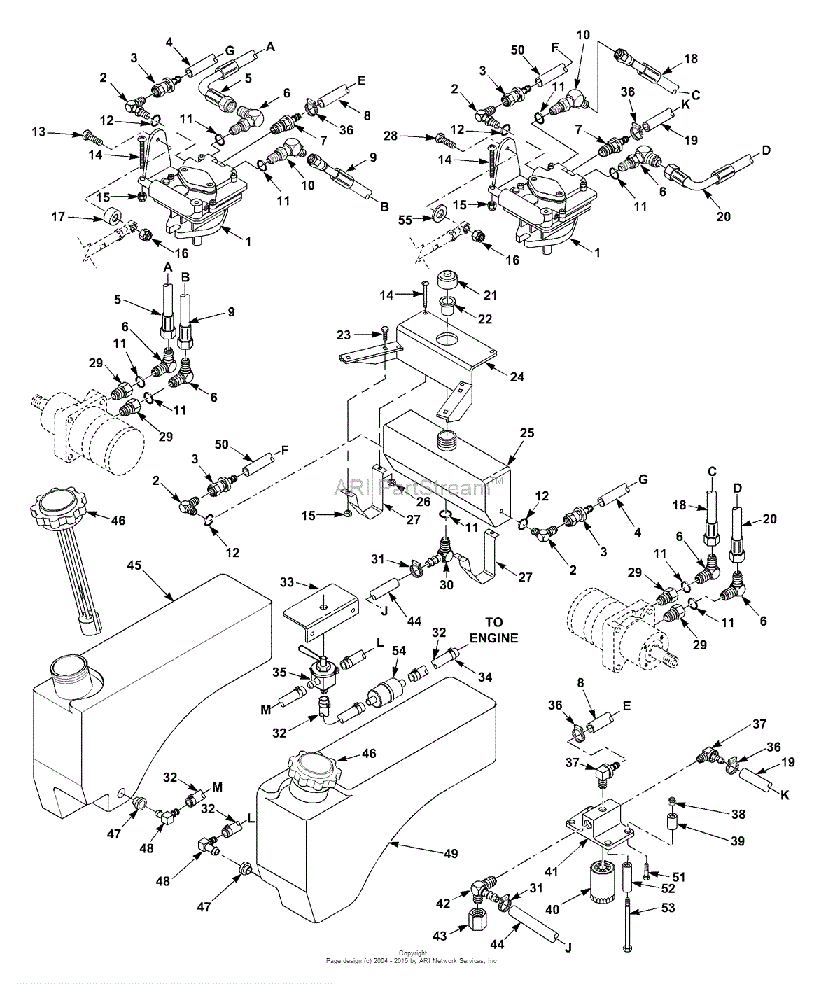 Scag SMTC-52A (S/N 6660000-6669999) Parts Diagram for Fuel And ...