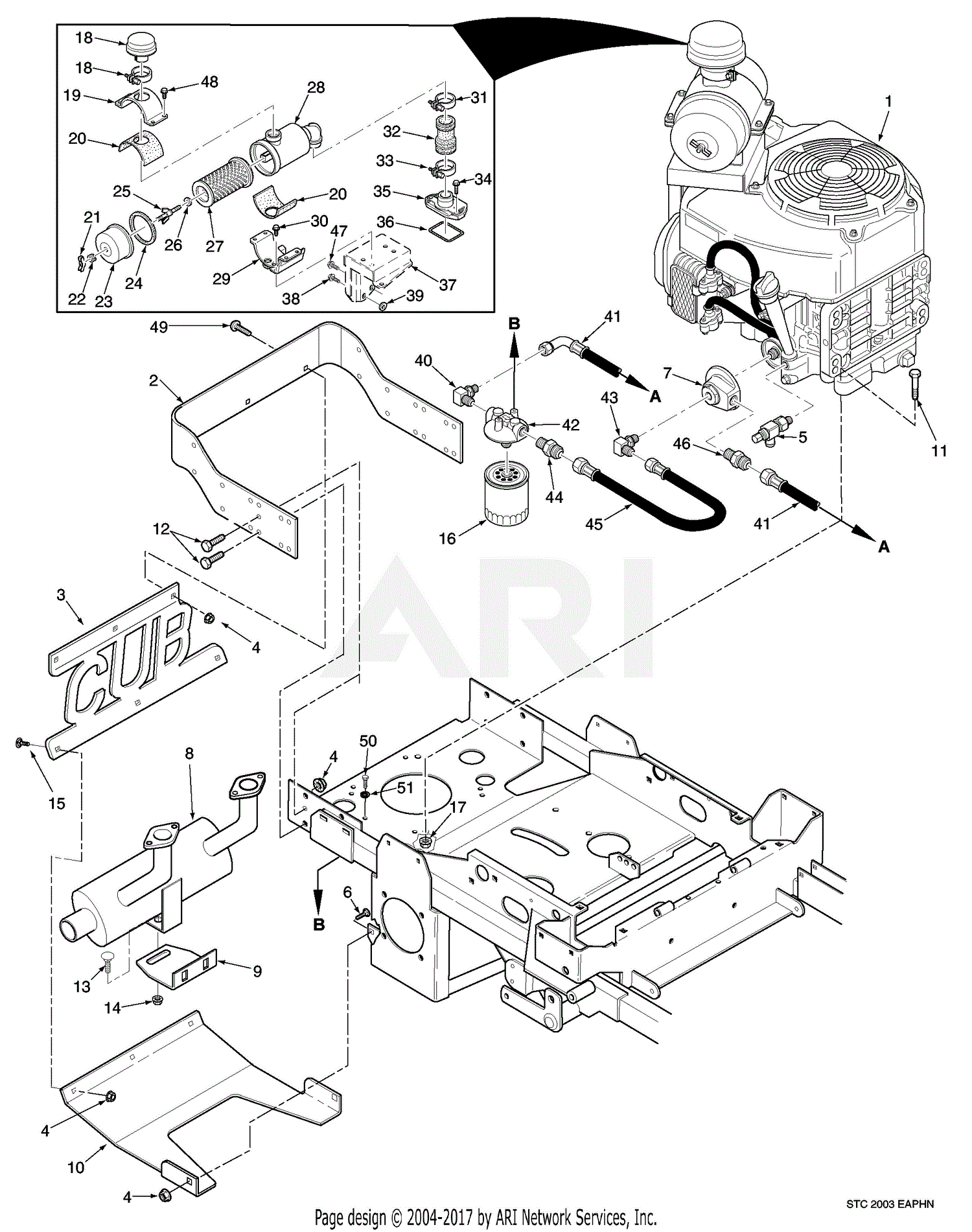 Scag STC52A-24HN Tiger Cub (S/N 9300001-9309999) Parts Diagram for ...