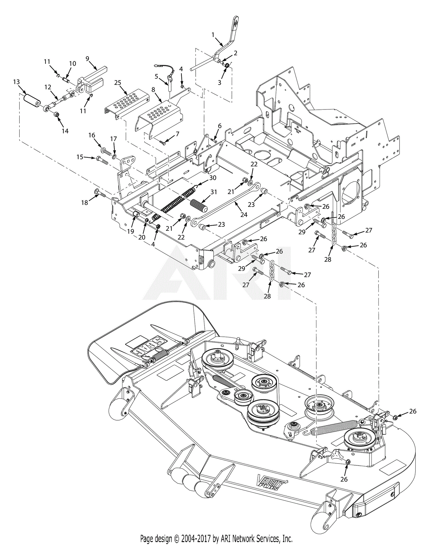 Scag STCII52V22FX (Tiger Cat II) (S/N N8900001N8999999) Part No