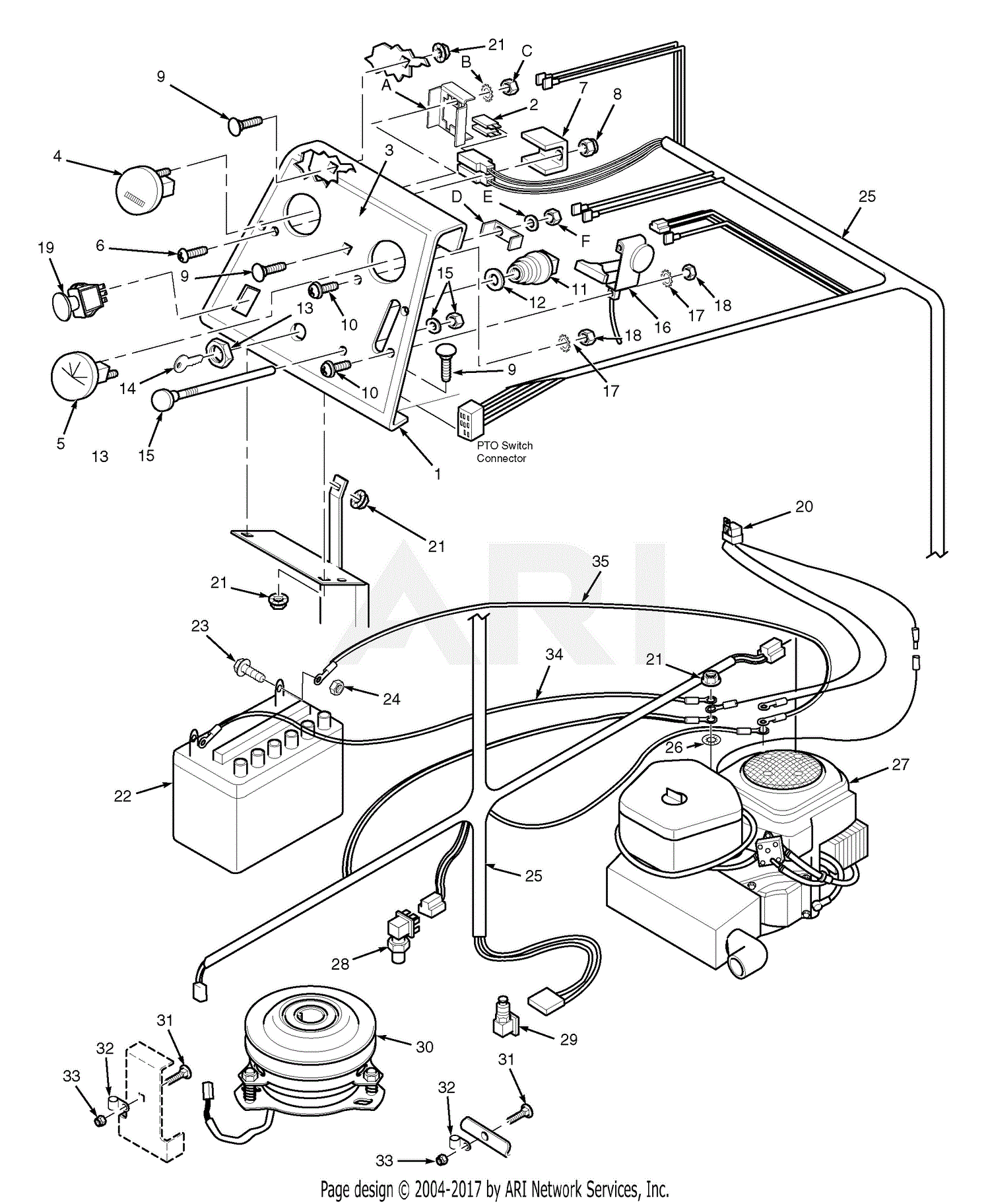 Scag STHM-23CV (S/N A3900001-A3999999) Parts Diagram for Instrument ...