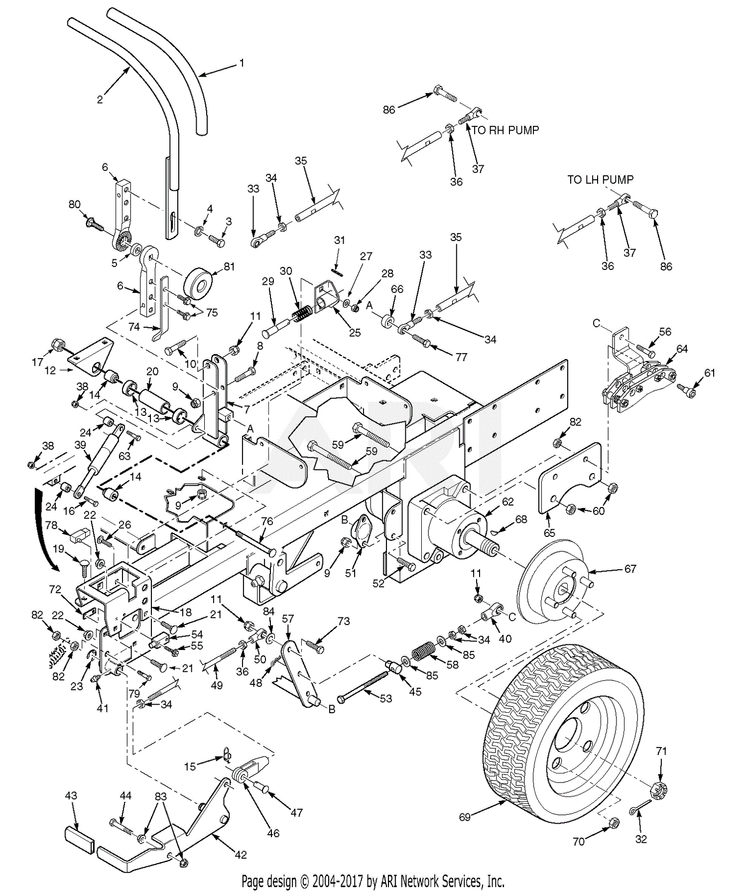 Scag STT-25KBD (Turf Tiger) (S/N K2800001-K2899999) Parts Diagram for ...