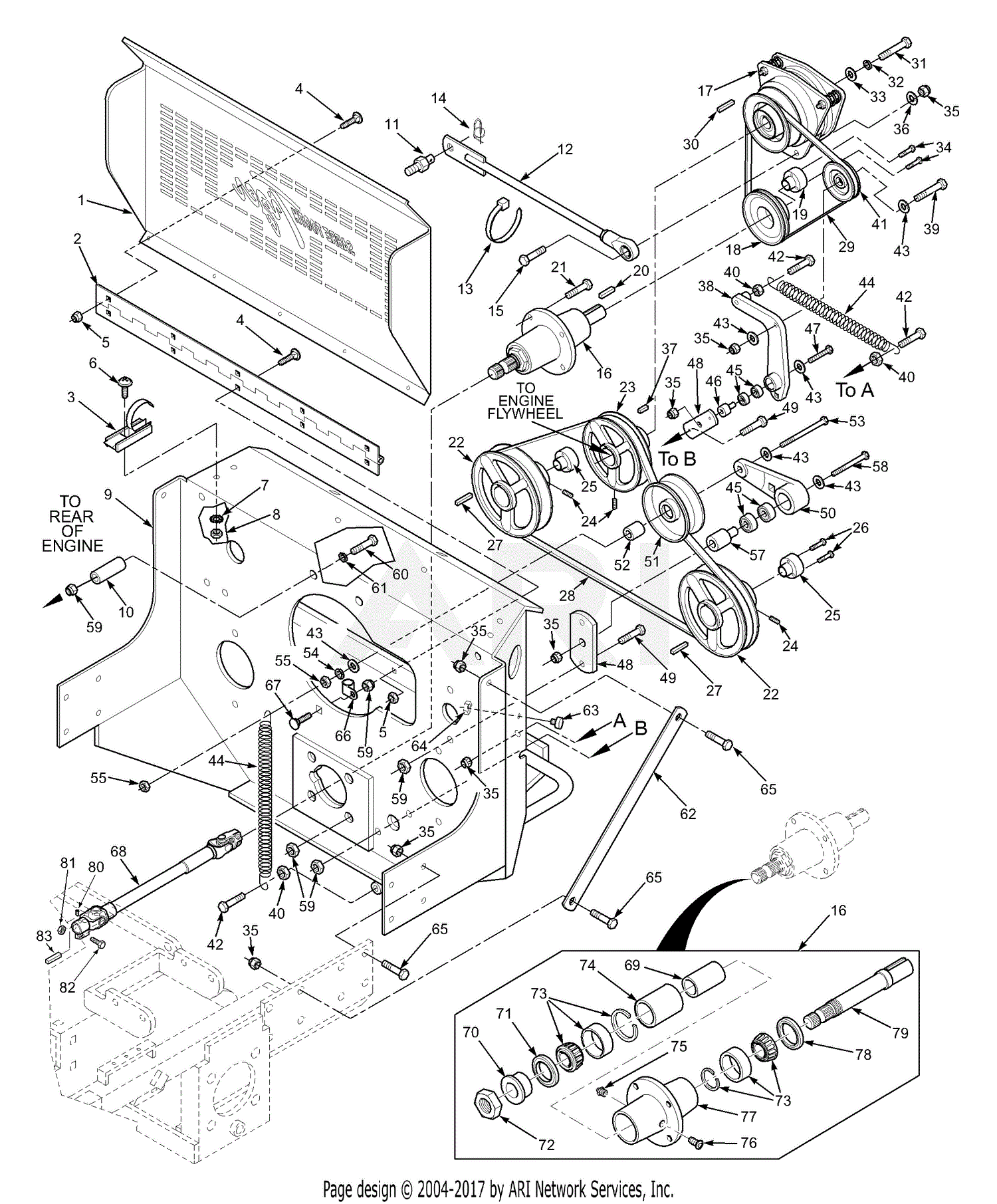 Scag STT-31BSG (S/N 7790001-8589999) Parts Diagram for Deck Drive ...