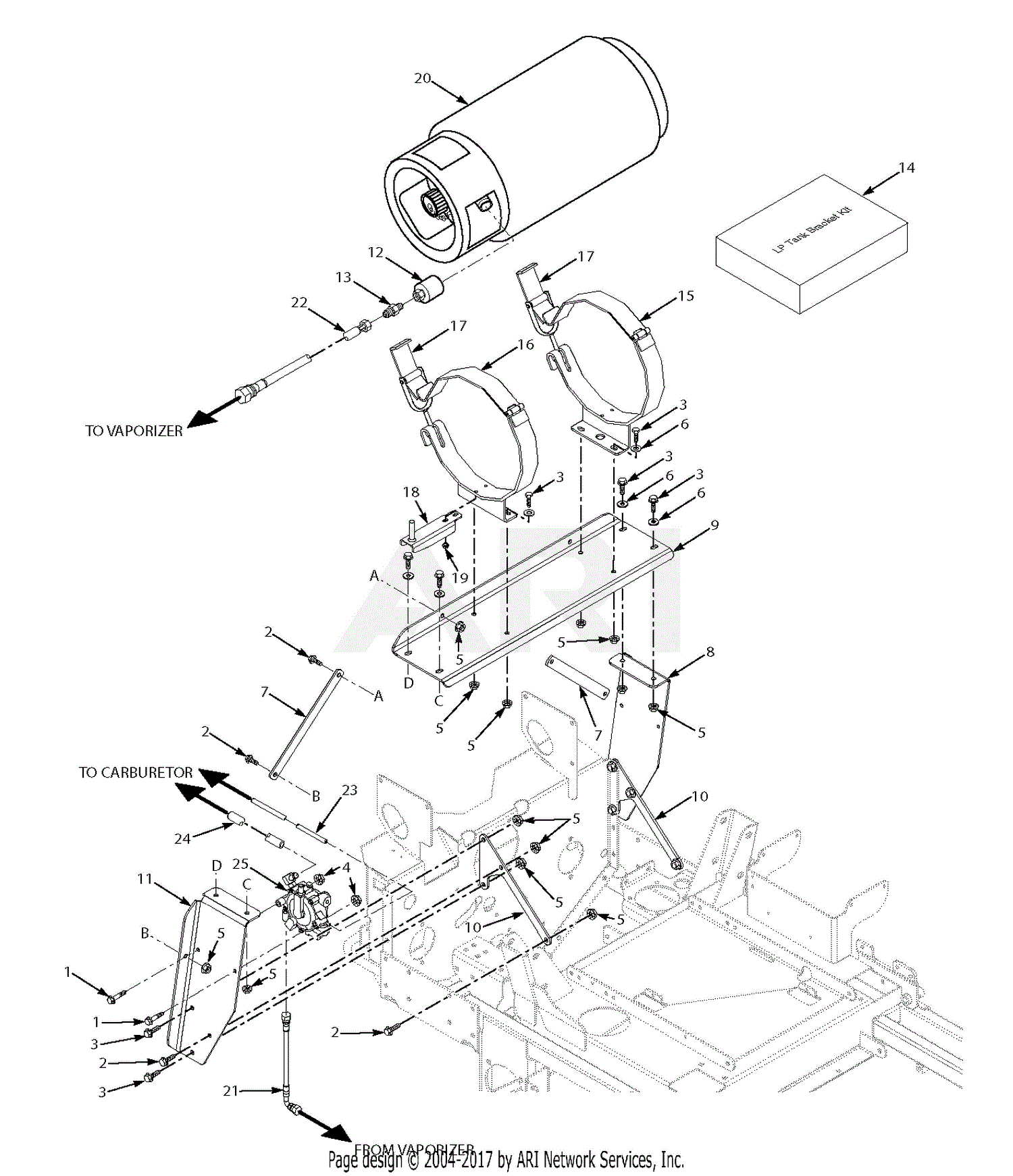 Scag STT61V-25CH-LP (S/N F5500001-F5599999) Parts Diagram for LP System ...