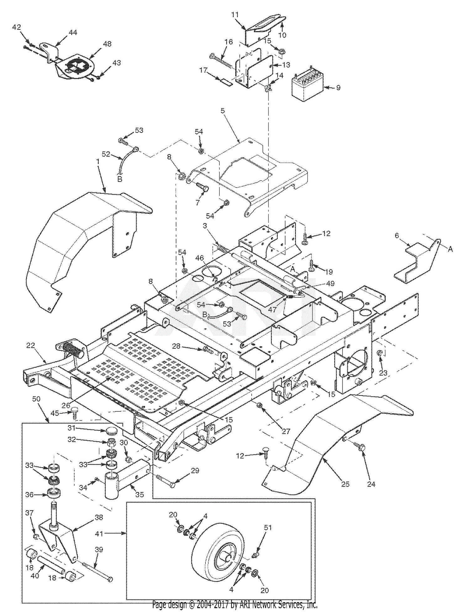 Scag STT52V-26CH-EFI (Tiger Cat) (S/N K1400001-K1499999) Parts Diagram ...