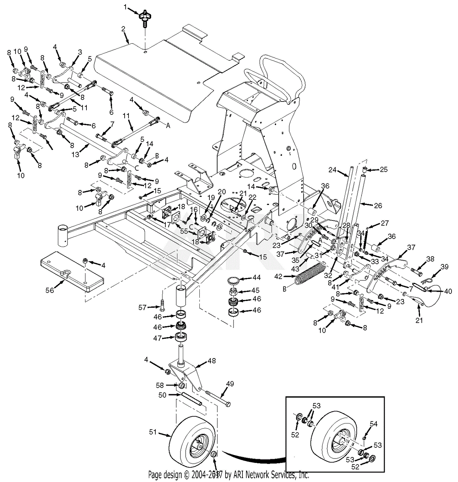 Scag SVR36A-541FS V-Ride (S/N J3900001-J3999999) Parts Diagram for ...