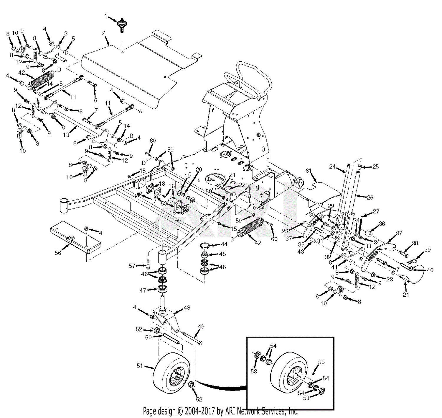 Scag SVR61V-25FX V-Ride (S/N J7900001-J7999999) Parts Diagram for SVR ...