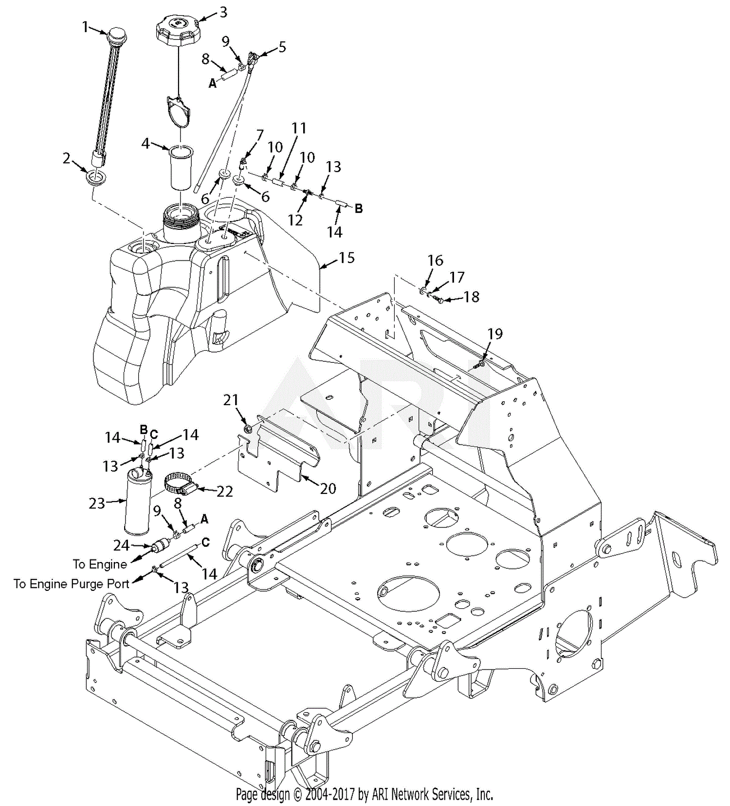 Scag SVRII-52V-23FX V-Ride (S/N M9800001-M9899999) Parts Diagram for ...