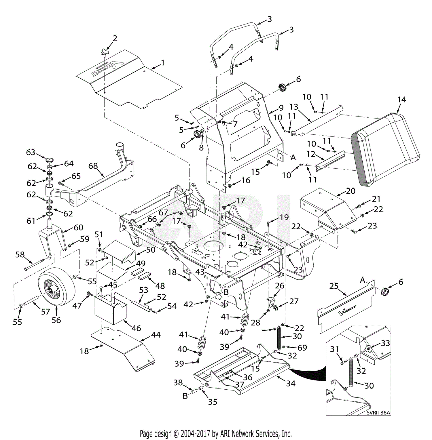 Scag SVRII-48V-22FX (V-Ride) (S/N N6100001-N6199999) Part No.06318