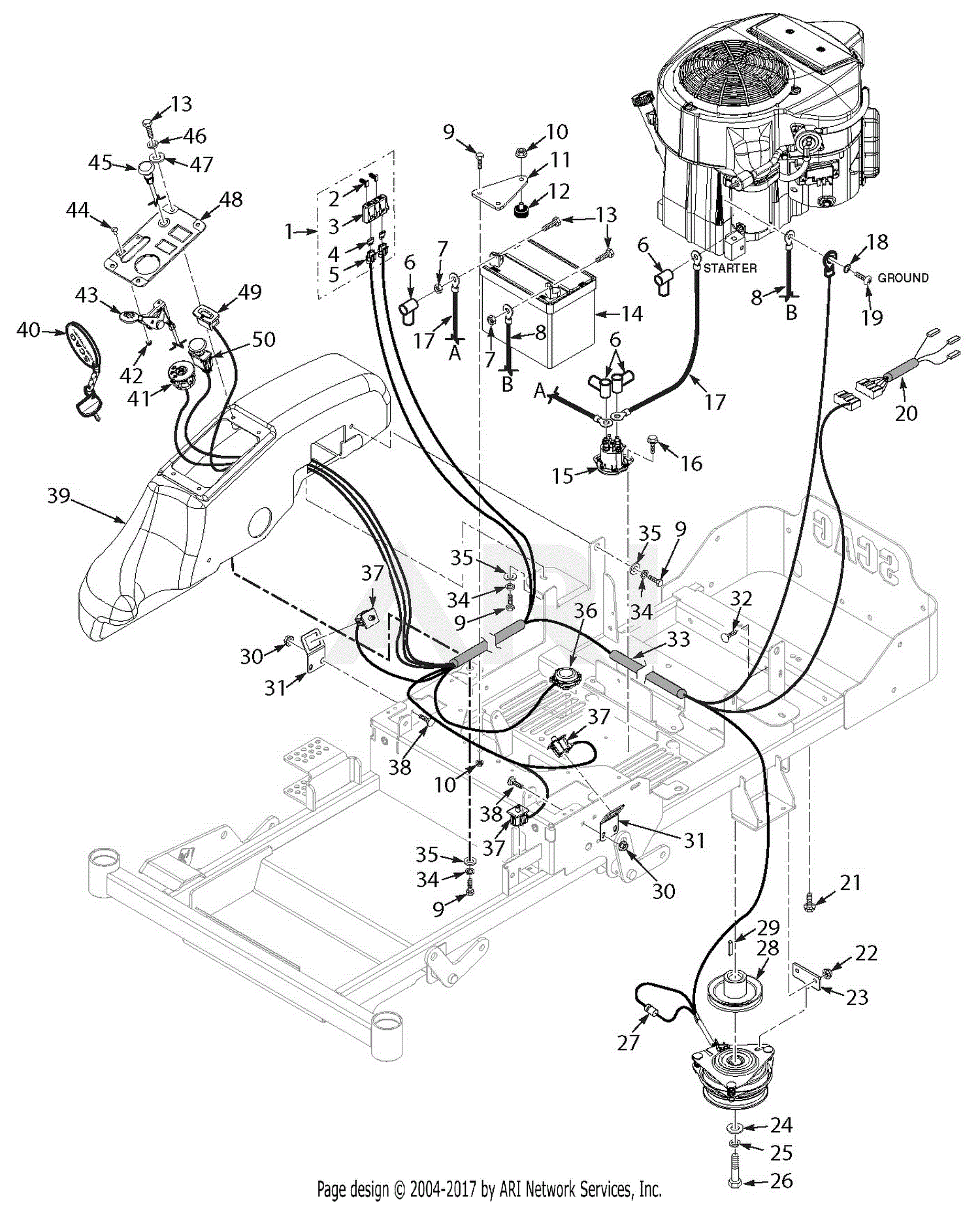 Scag SZL36-18FR Liberty Z (S/N M5900001-M5999999) Part No. 06302 Parts ...