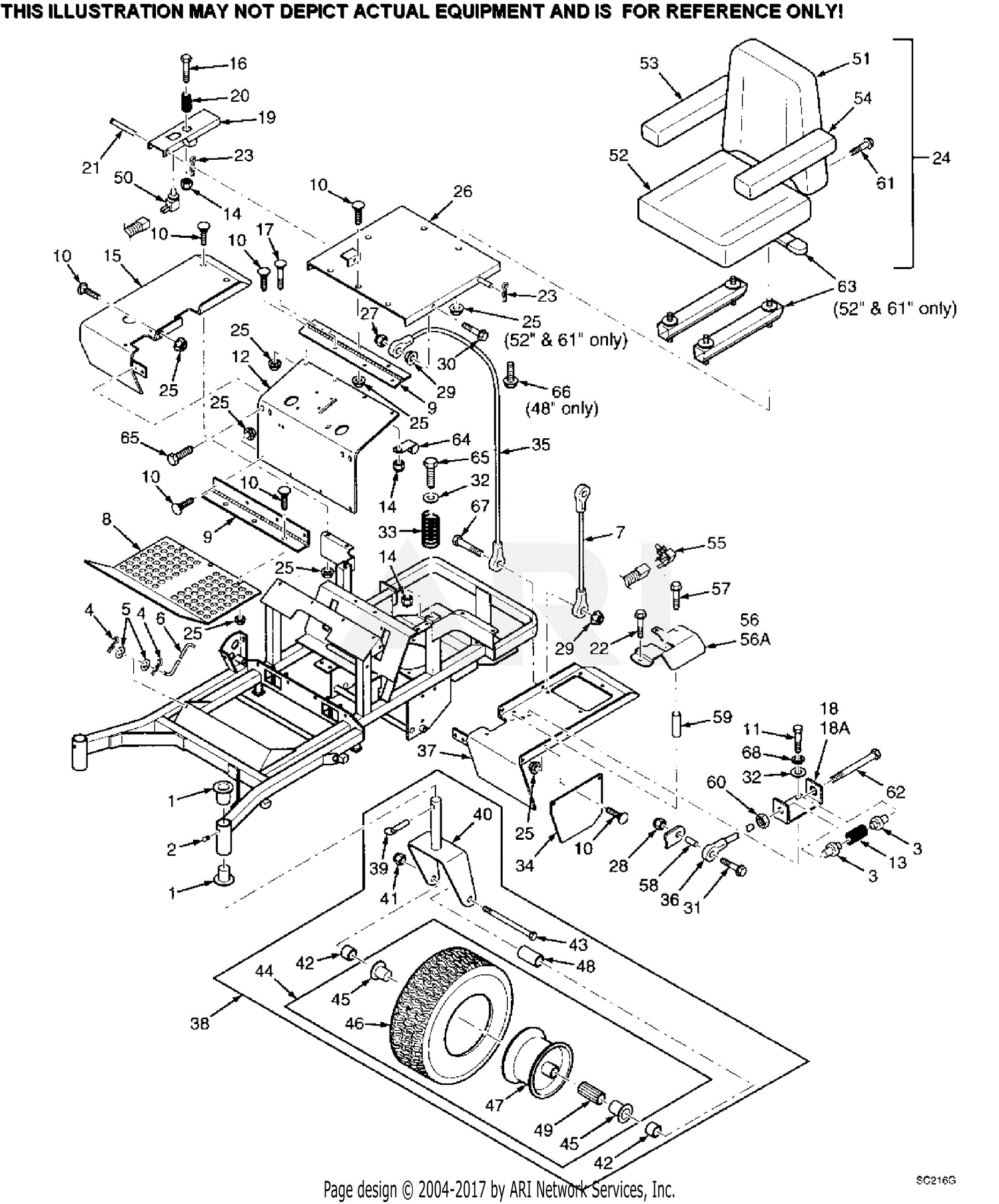 Scag SSZ-18CV (50000-59999) Parts Diagram for SHEET METAL COMPONENTS 52 ...