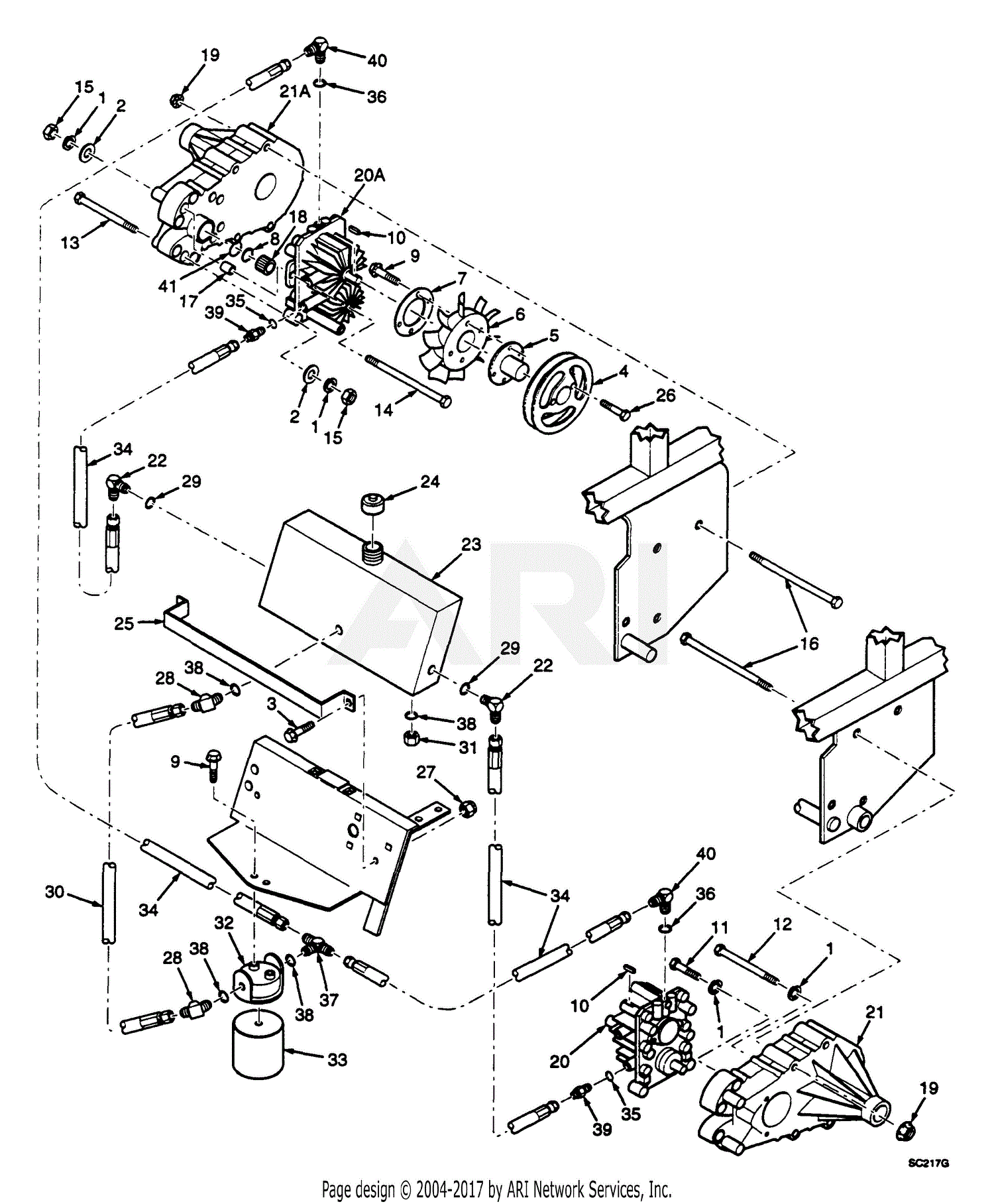 Scag Ssz-22cv (60001-69999) Parts Diagram For Hydraulic Components 48 