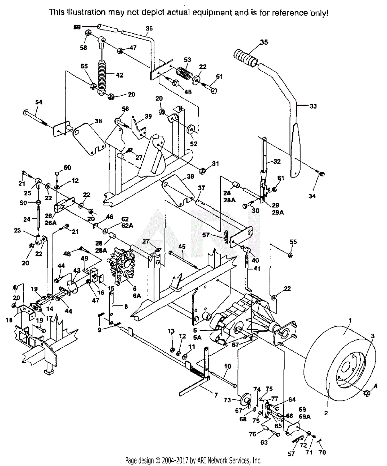 Scag SSZ-22CV (40000-49999) Parts Diagram for BRAKE AND STEERING CONTROLS