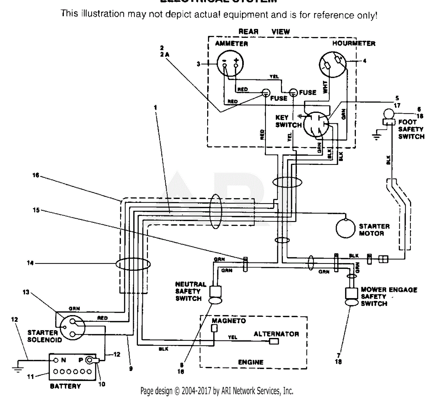 Scag St-18kh (1465-up) Parts Diagram For Electrical System