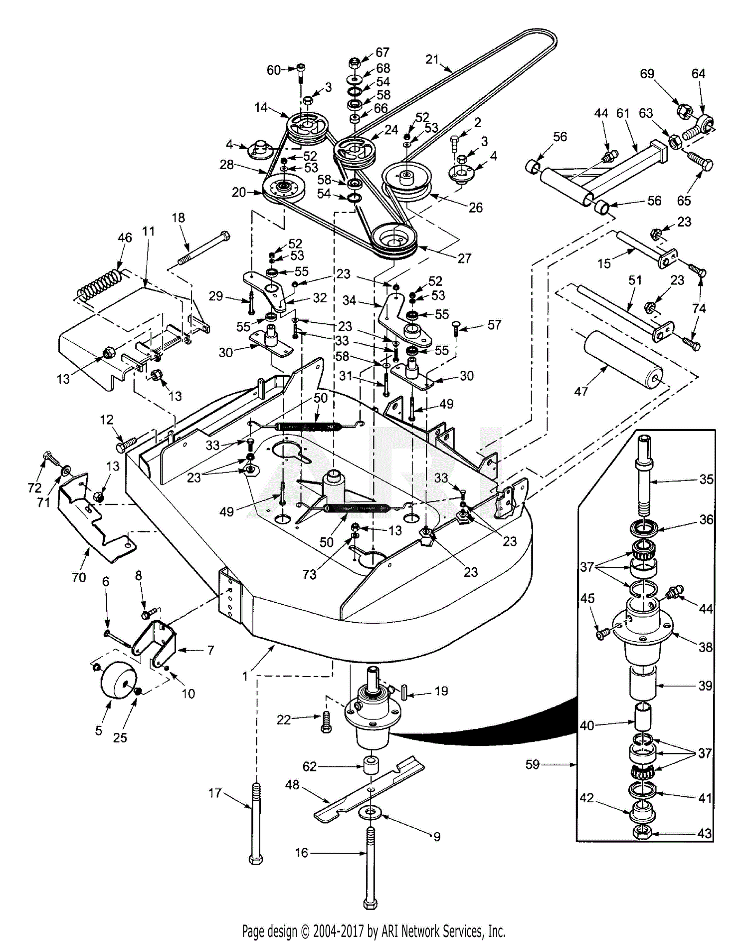 Scag STC40-17KA (S/N 5810000-5819999) Parts Diagram for 40