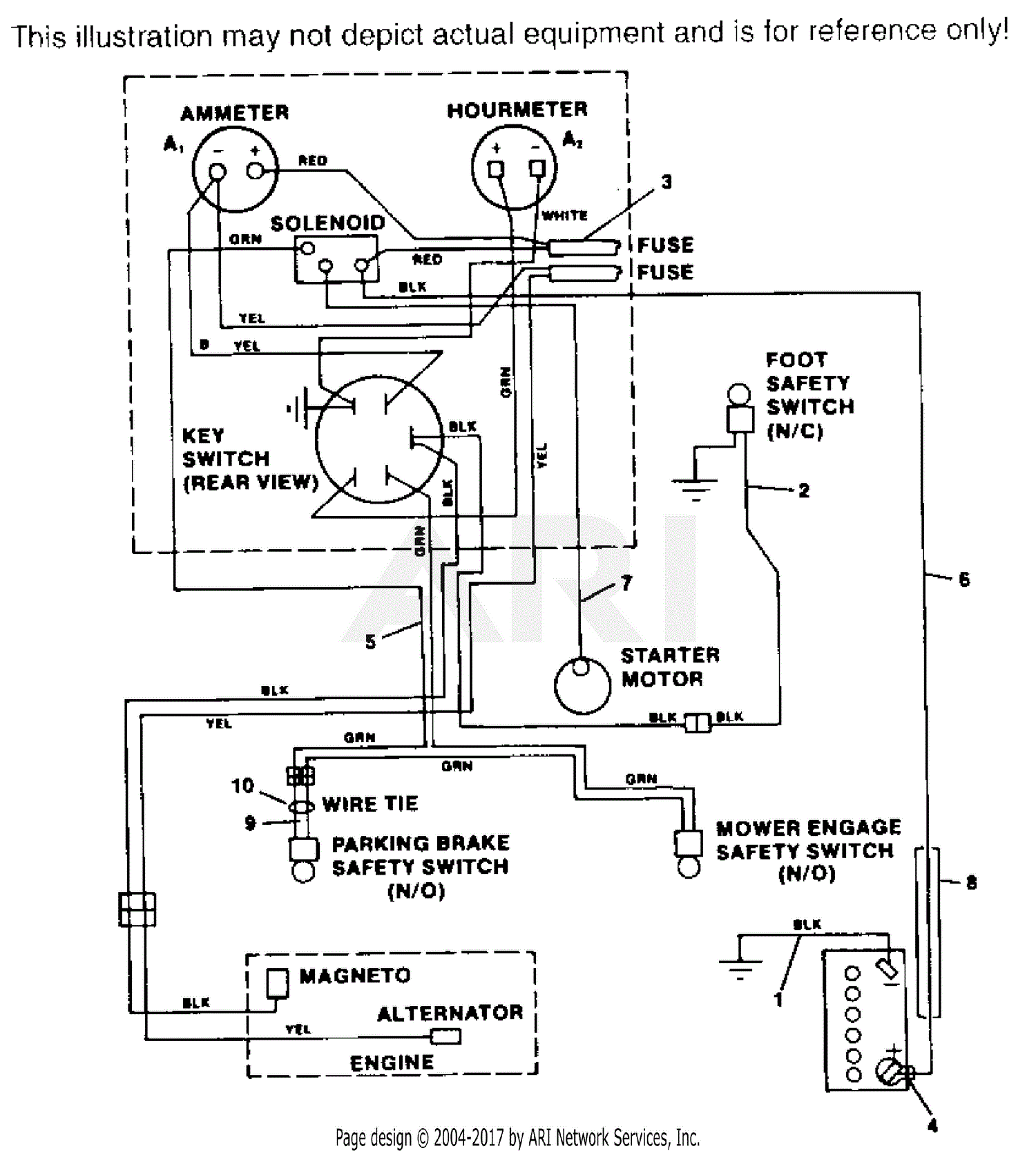 Scag STH-20KH (1001-UP) Parts Diagram for ELECTRICAL SYSTEM S/N 1001-1350