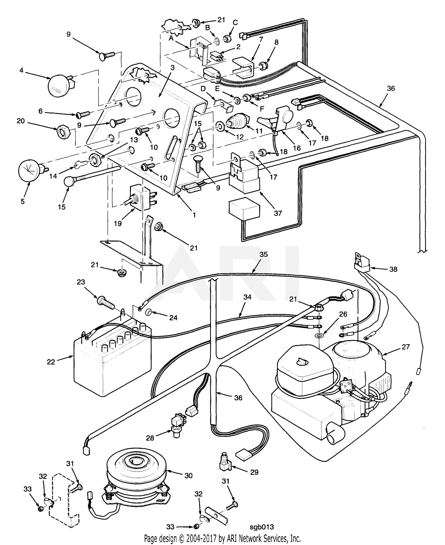 Scag STHM-20CV (70000-79999) Parts Diagram for Instrument Panel And ...