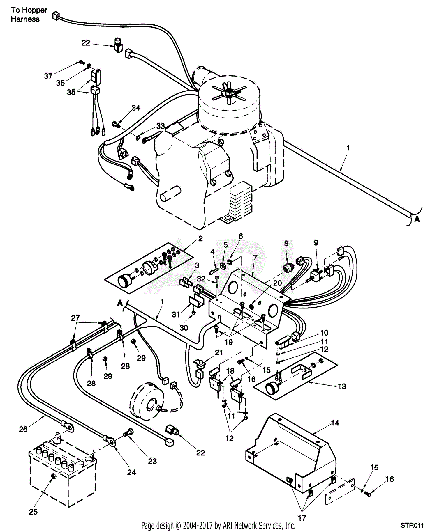 Scag STR-20CH (60000-69999) Parts Diagram for ELECTRICAL SYSTEM