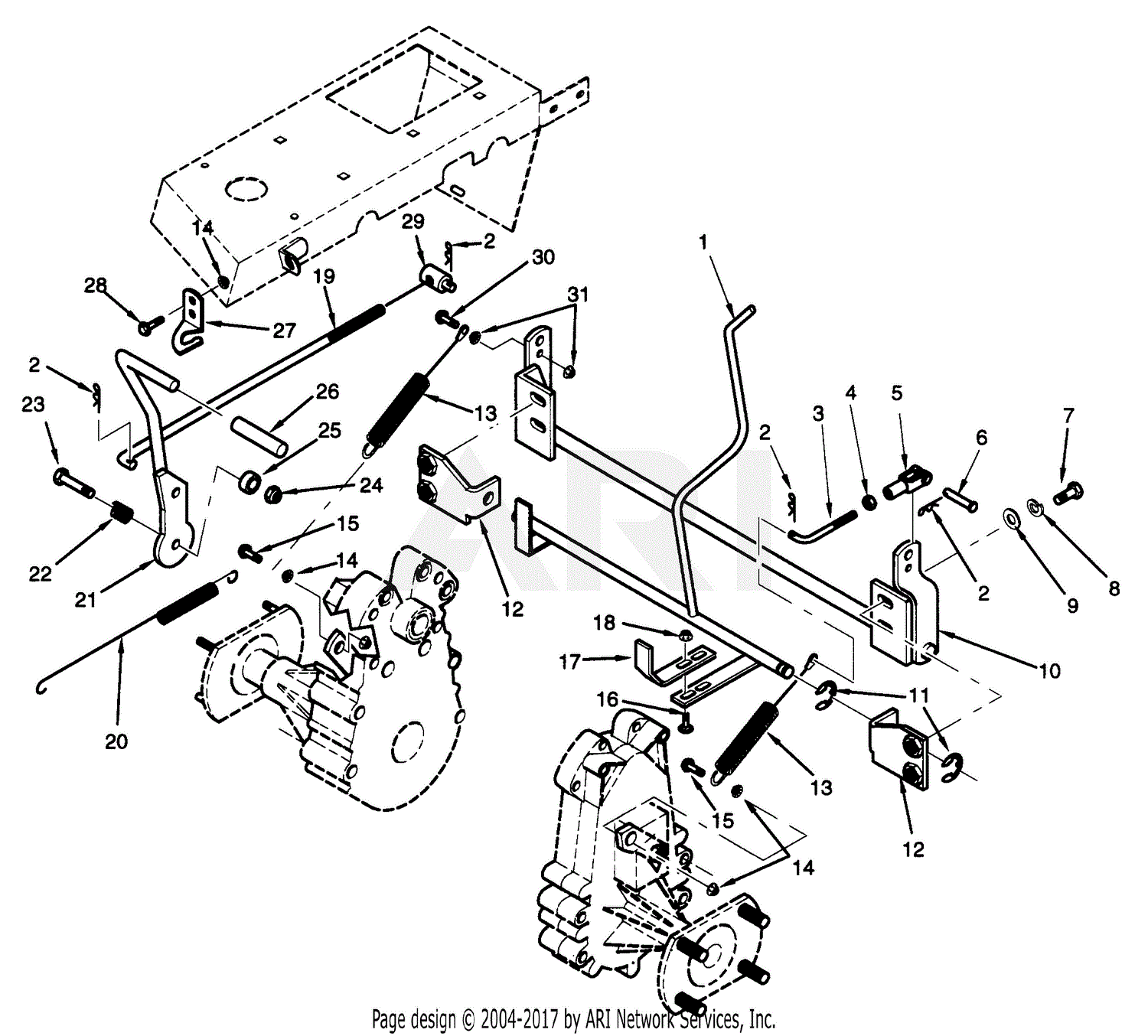 Scag STR-20CH (60000-69999) Parts Diagram for PARKING ... hydraulic gear pump schematic 