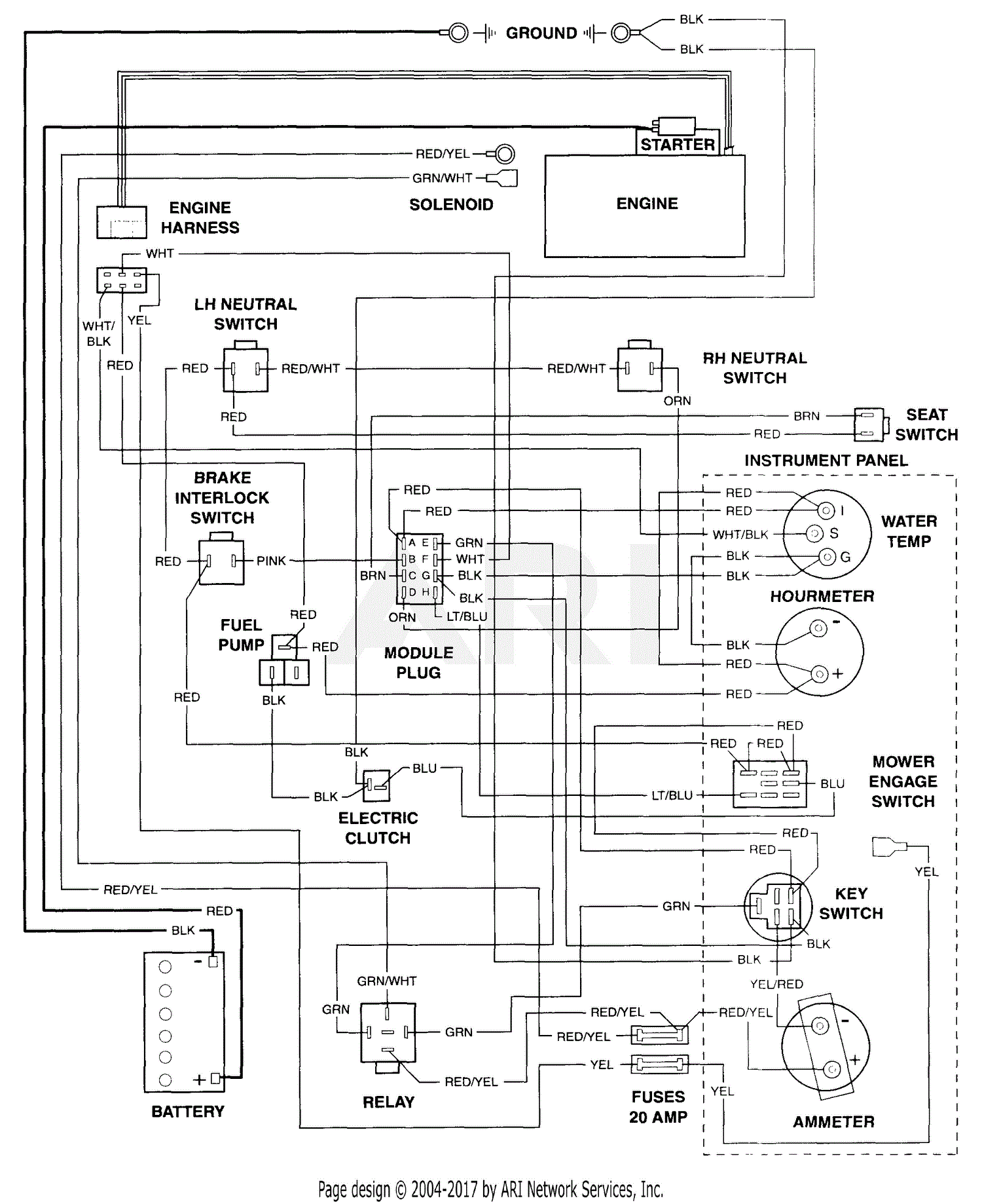 Scag STT61-22KA (S/N 5470001-5479999) Parts Diagram for Electrical ...