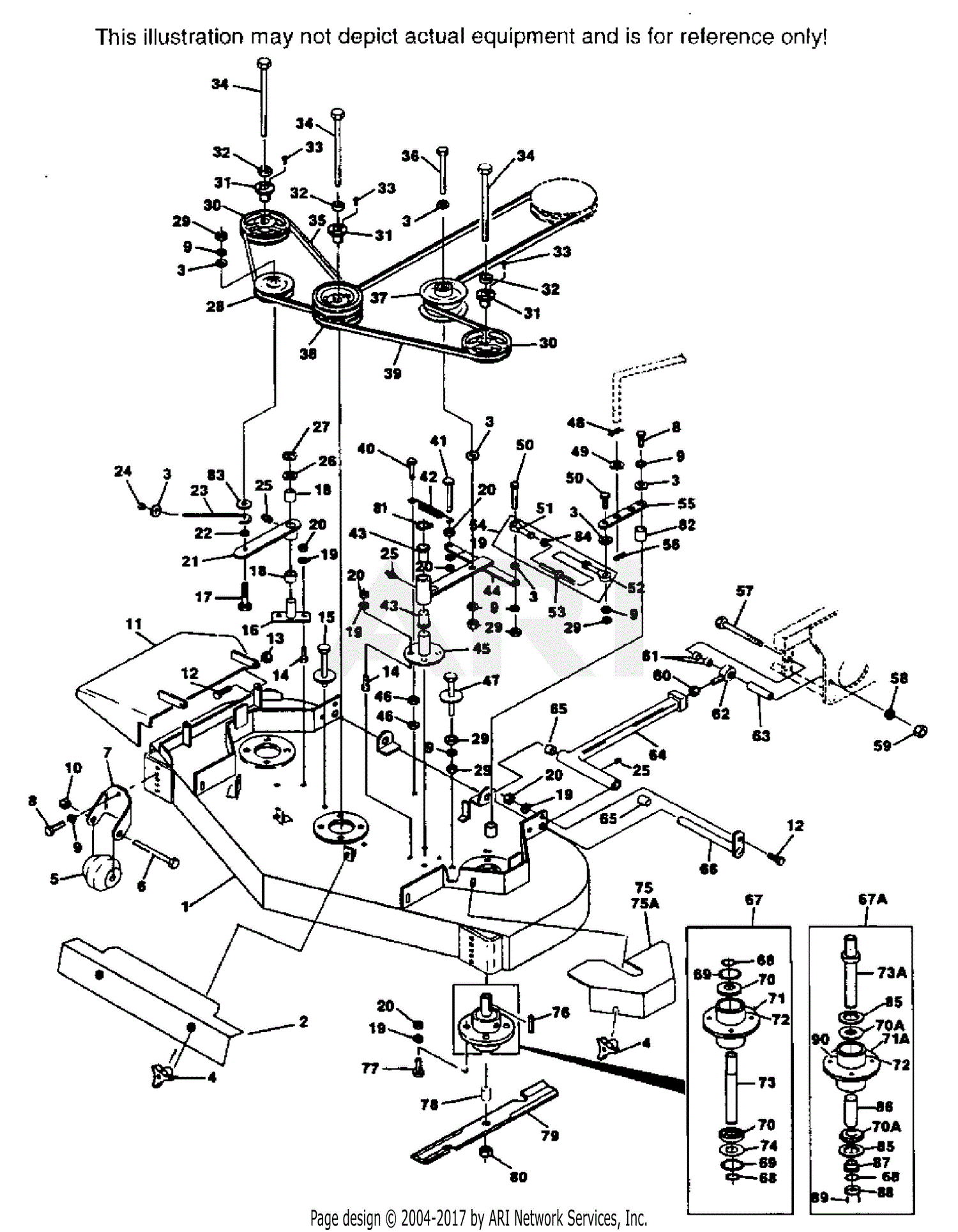 Scag Stz52-20kh Parts Diagram For Cutter Deck Smz-52