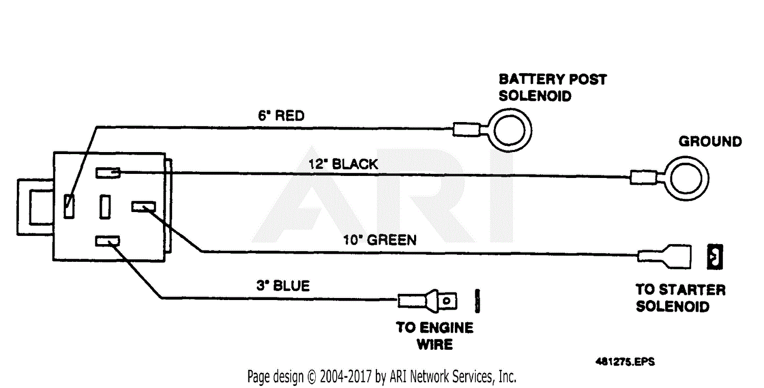 Scag SW-14KA (60001-69999) Parts Diagram for Wire Harness W/Relay P/N ...