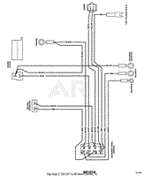 Scag SW36-13KA (S/N 3120001-3129999) Parts Diagram for Engine Deck Wire ...