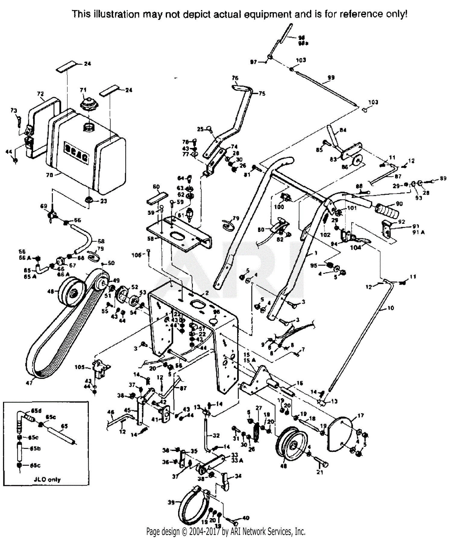 Scag SW36-13KA (4522-UP) Parts Diagram for HANDLE ASSEMBLY