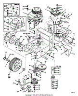 Scag SW36-13KH (60001-69999) Parts Diagram for Engine Deck Wire Harness ...