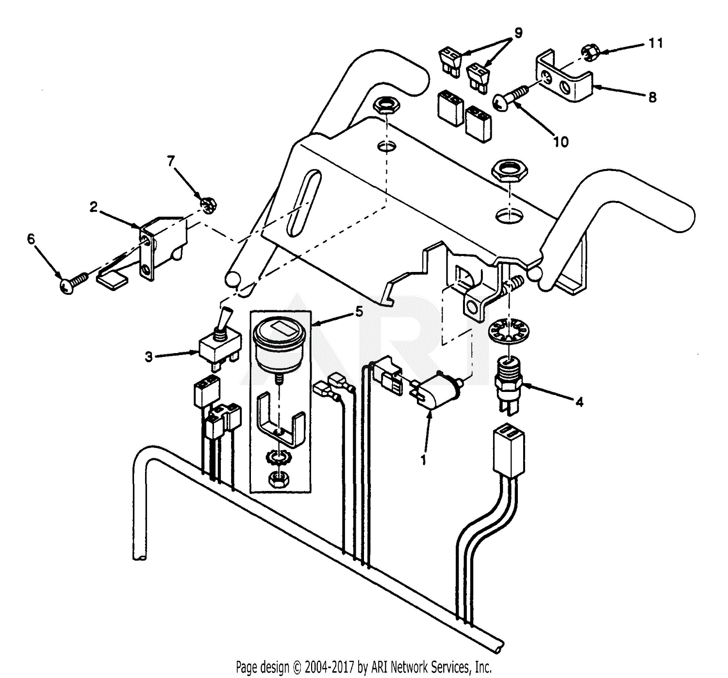 Scag SW48-14KH (60001-69999) Parts Diagram for Instrument Panel