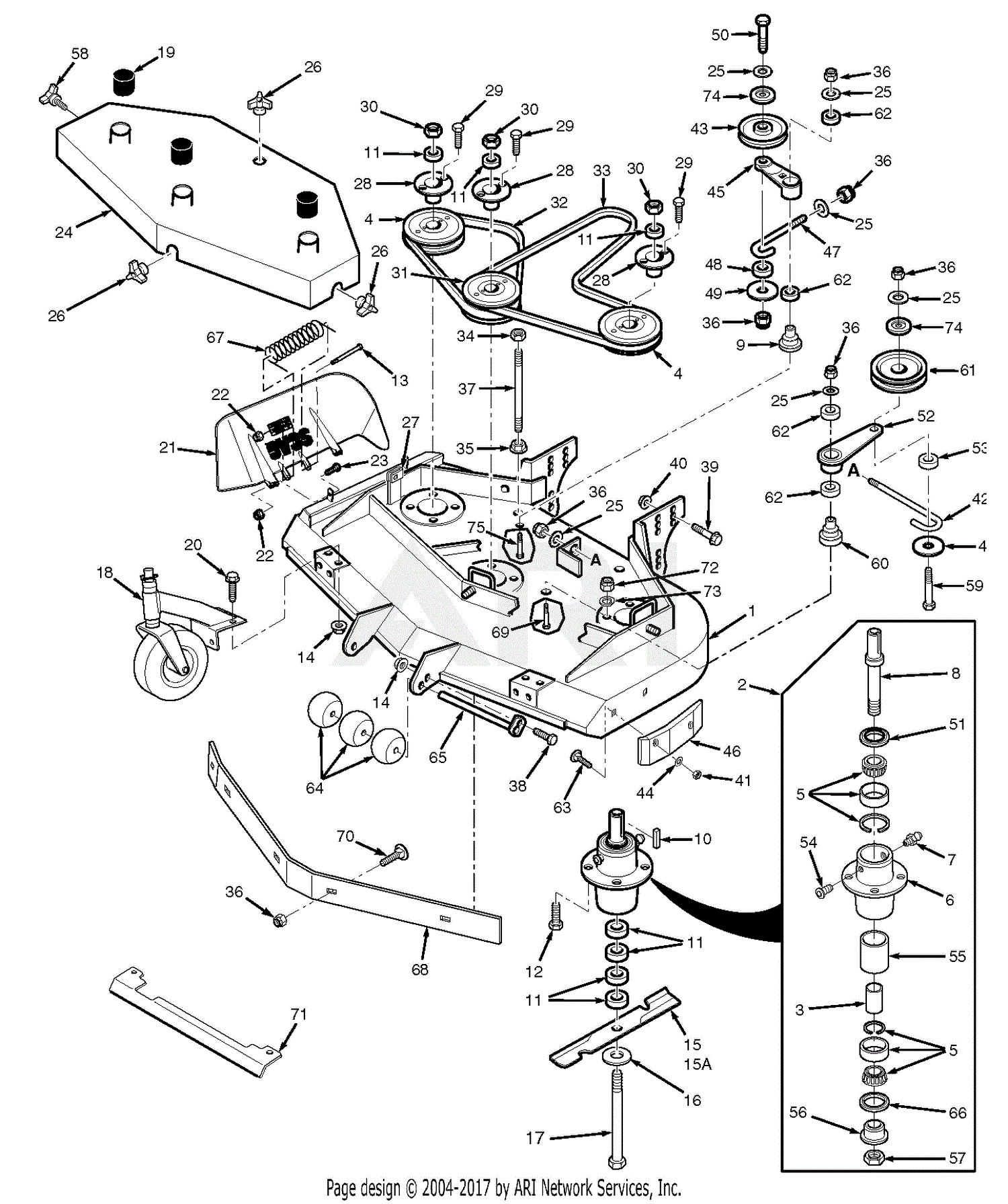 Scag Sw48v-14fs (s N J6200001-j6299999) Parts Diagram For 48v & 52v 