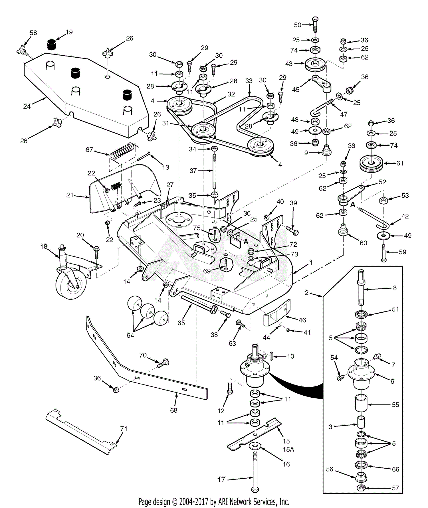 Scag SW48V-16KAI Walk Behind (S/N C3400001-C3499999) Parts Diagram for ...