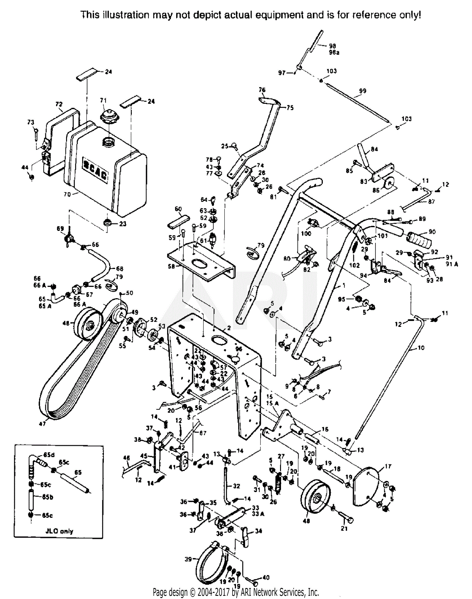 Scag Sw52-18kh (plastic Tanks, Operator Controls) Parts Diagram For 