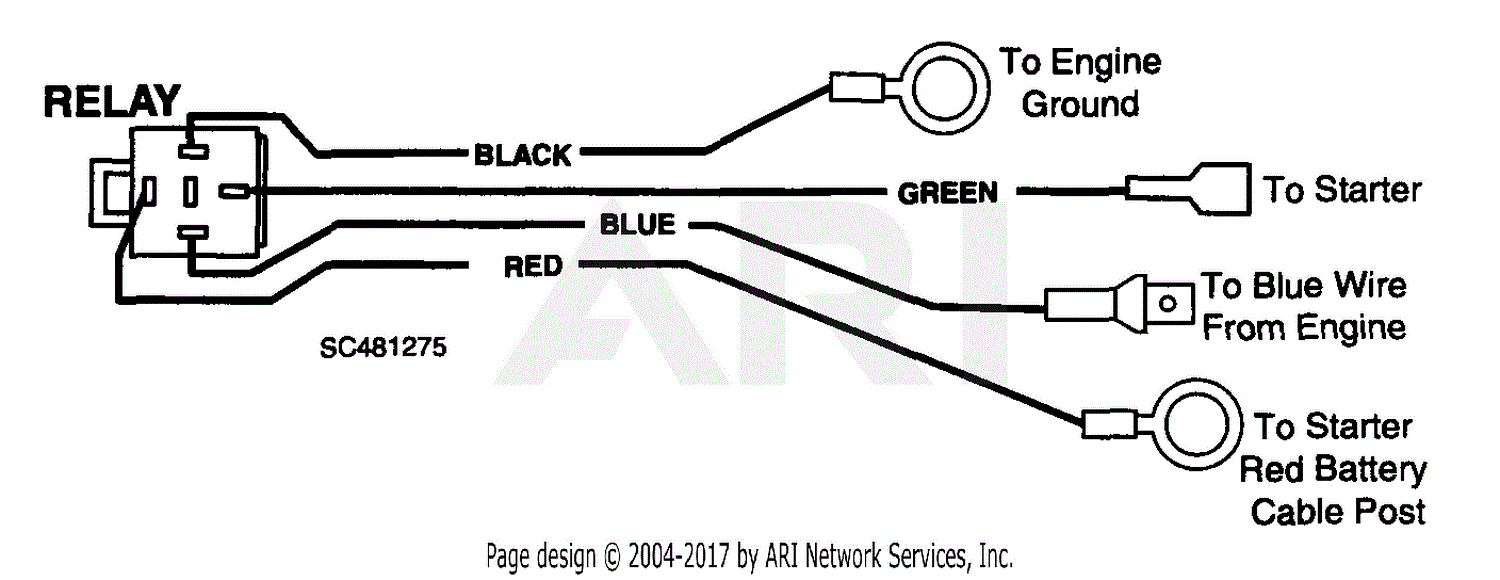Scag SWZ36-15KH (4050001-4059999) Parts Diagram for Wire Harness With Relay