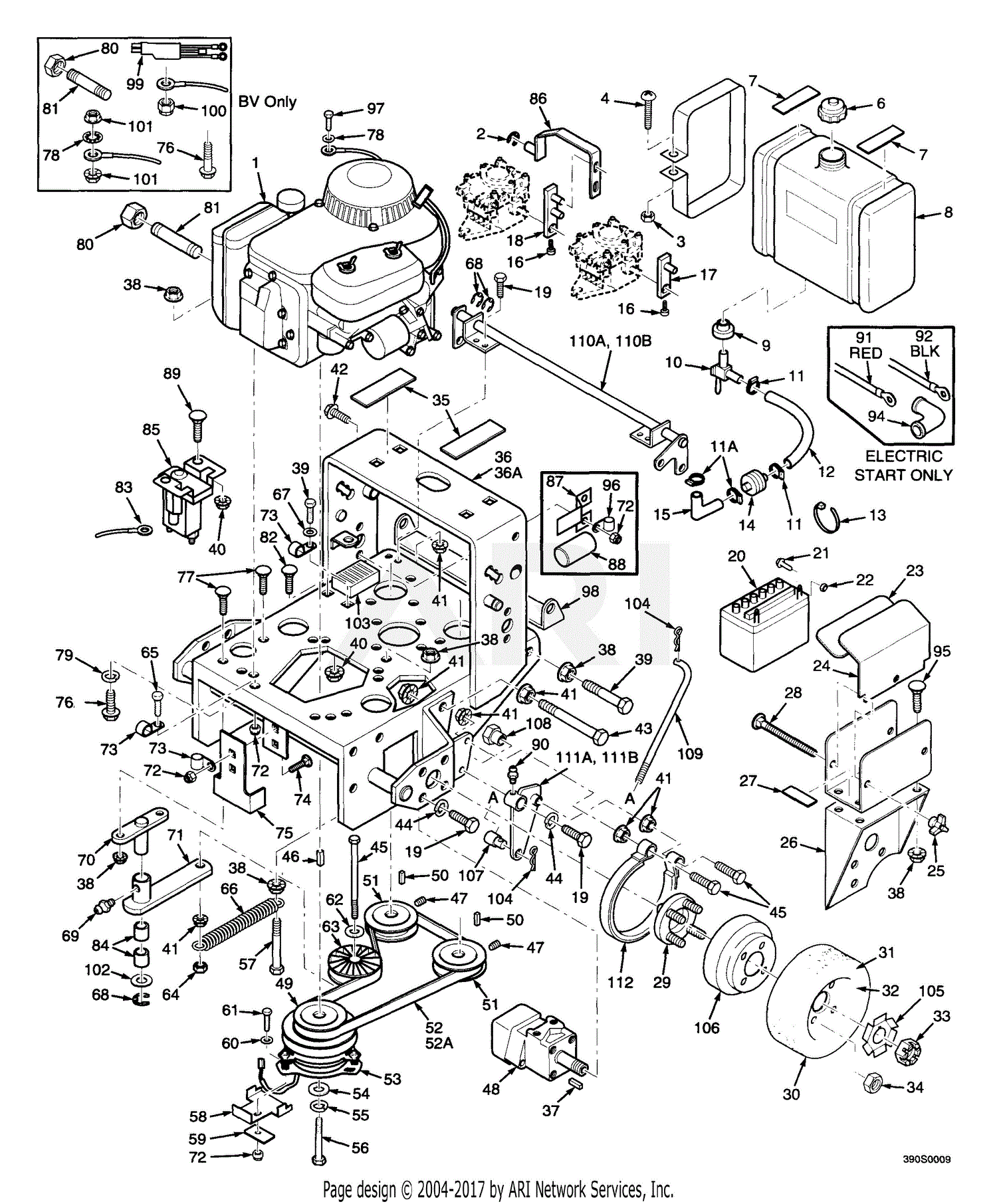 Scag SWZ-20CVE (70000-79999) Parts Diagram for Engine Deck