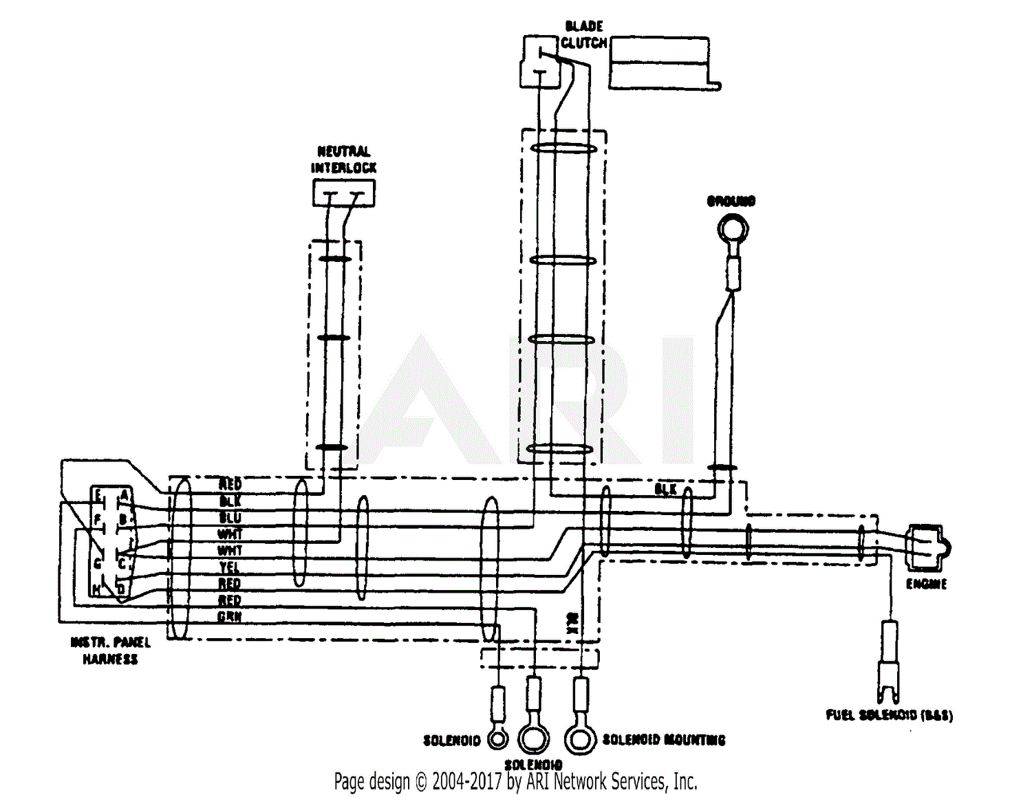 Scag SWZ (60001-69999) Parts Diagram for Wire Harness - Engine Deck ...