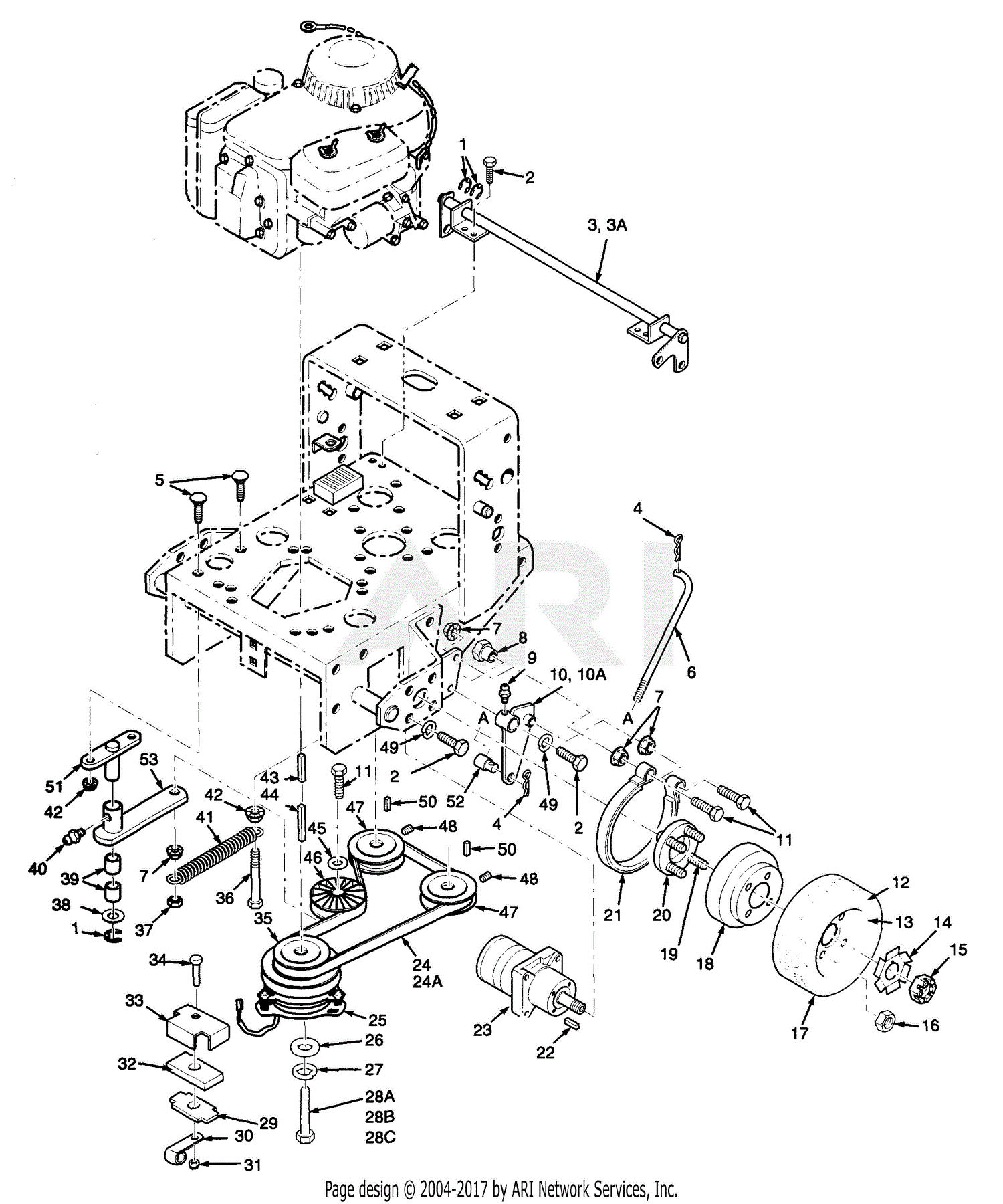 Scag SWZ36-15KH (4050001-4059999) Parts Diagram for Drive ...