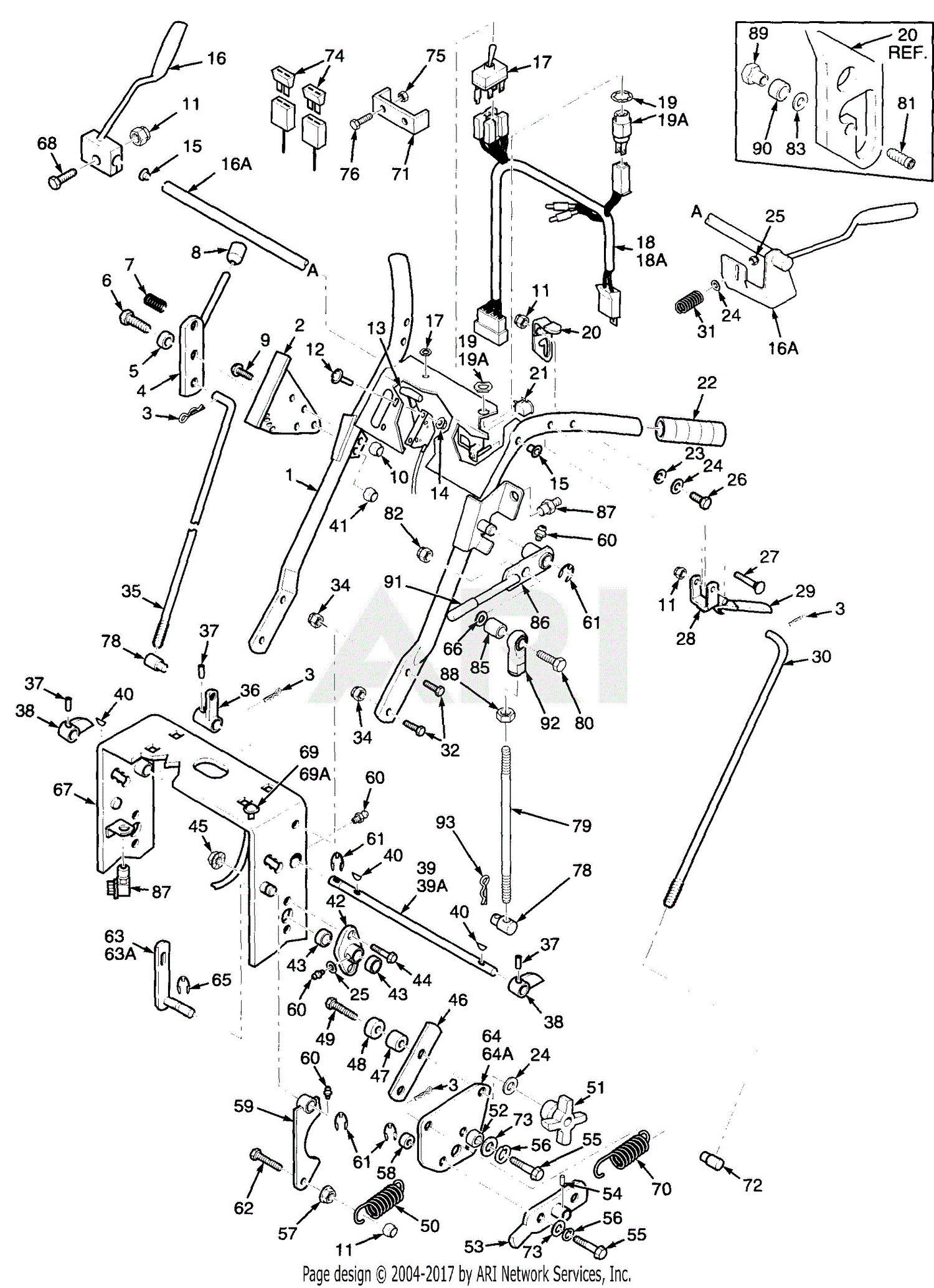 Scag SWZ48-17KA (3290001-3299999) Parts Diagram for 17KA ... 7 round wire diagram 
