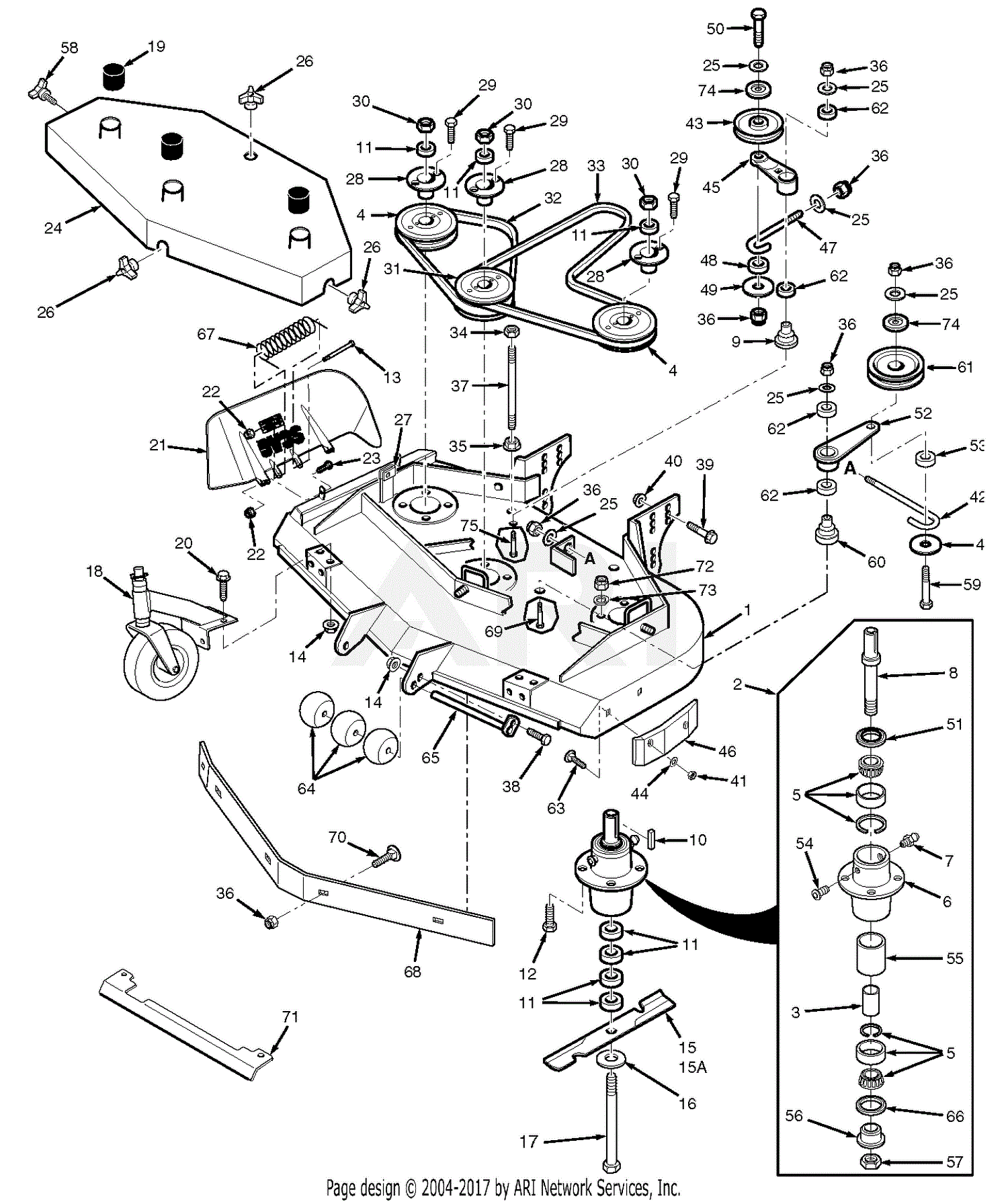 Scag SWZ48V-541FS (S/N H2800001-H2899999) Parts Diagram for 48V & 52V ...