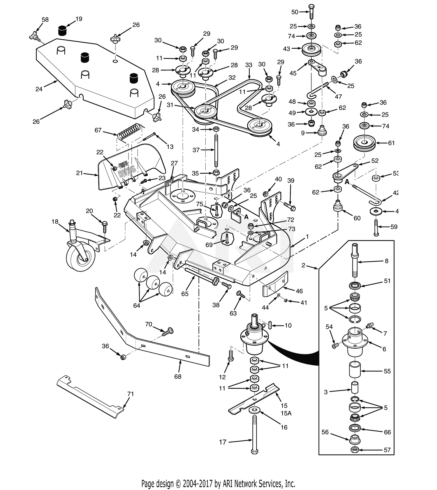 Scag SWZ52V-18FS (S/N N4700001-N4799999) Part No.06316 Parts Diagram ...