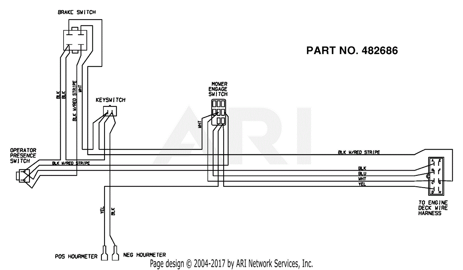 Scag SWZU52V-17KAI Walk Behind (S/N C1500001-C1599999 ... pto switch wiring diagram for scag 