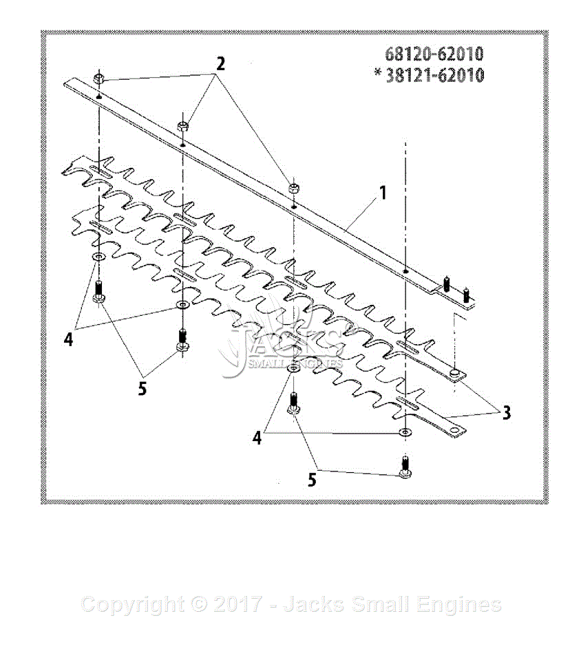 Shindaiwa 65003 Articulated Hedge Trimmer Attachment Parts Diagram for ...