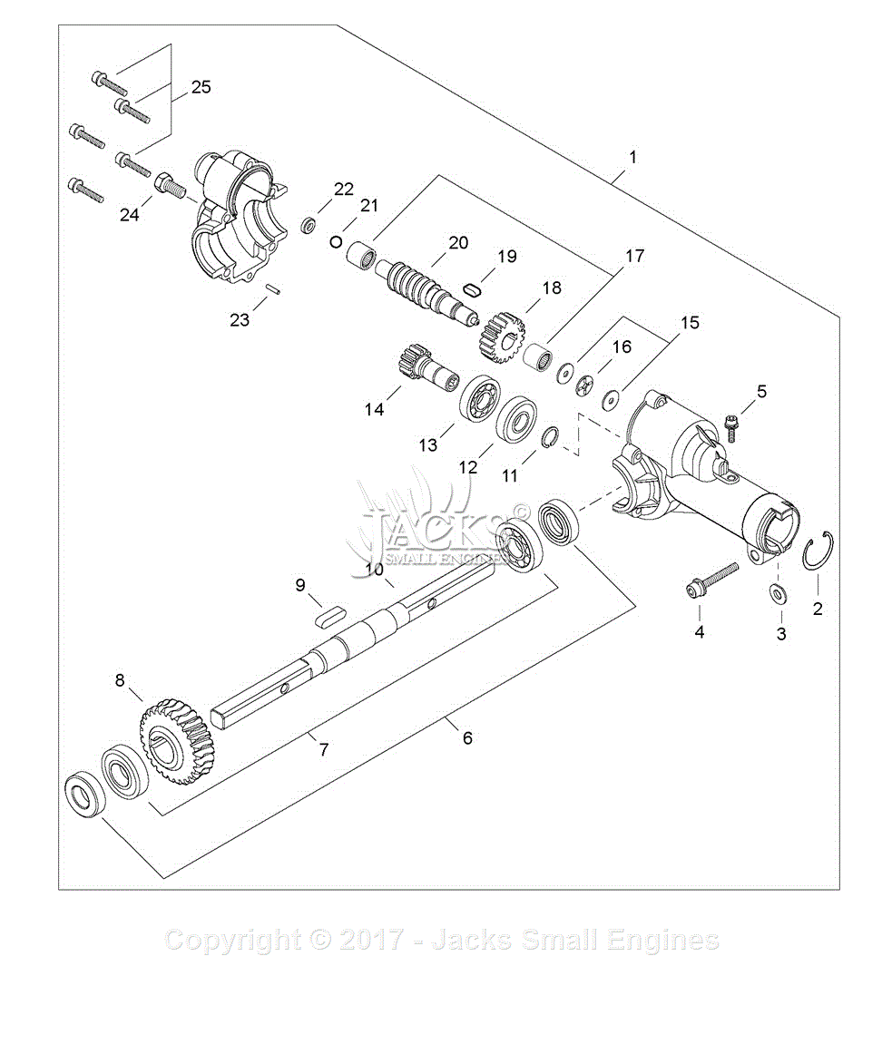 Shindaiwa 78704 Cultivator Attachment Parts Diagram for Gear Case