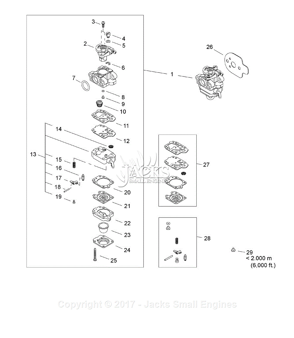 Shindaiwa Eb3410 Parts Diagram For Carburetor 2694