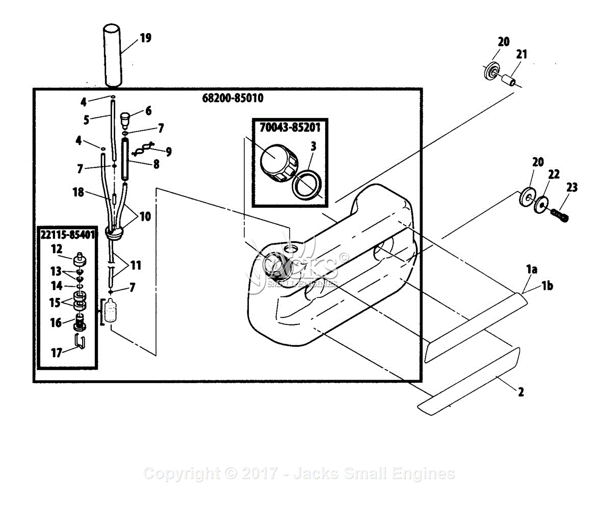 Shindaiwa EB500 Parts Diagram for Fuel Tank