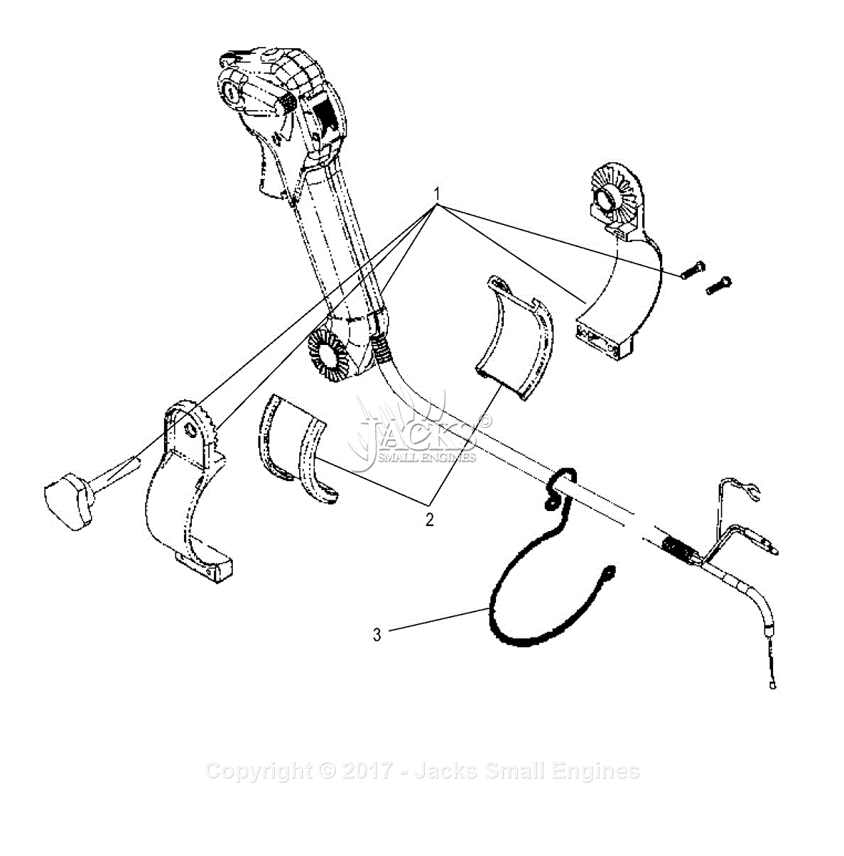 Shindaiwa EB630RT Parts Diagram for RT Throttle Lever Kit