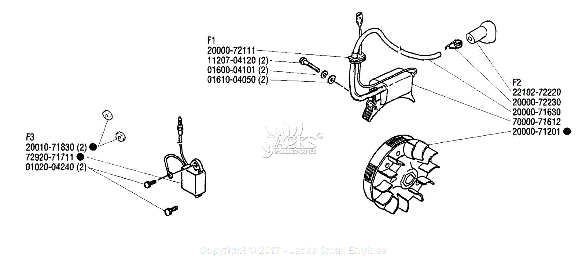 Shindaiwa T25 Parts Diagram for Flywheel