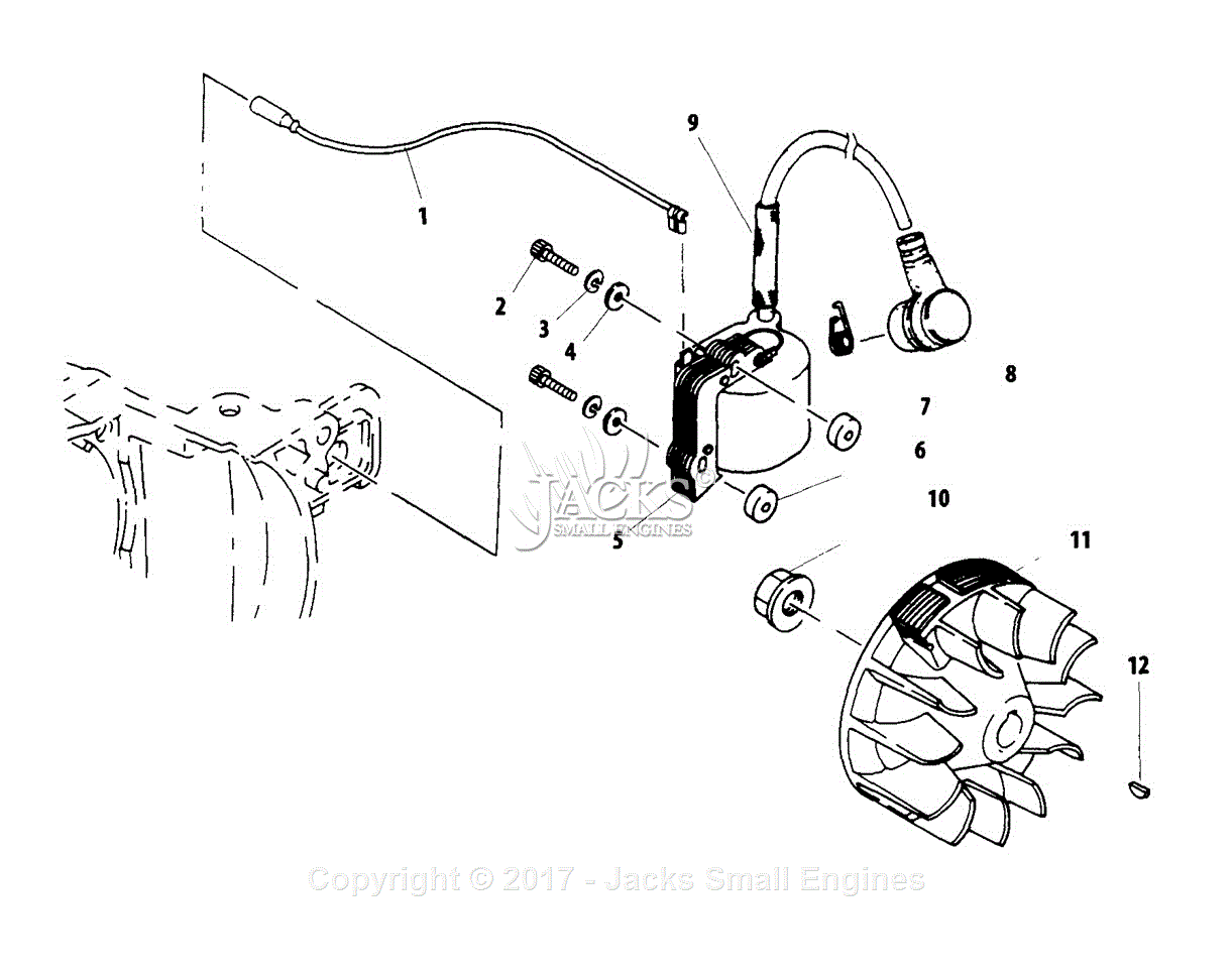 Shindaiwa T270 Parts Diagram for Flywheel, Ignition