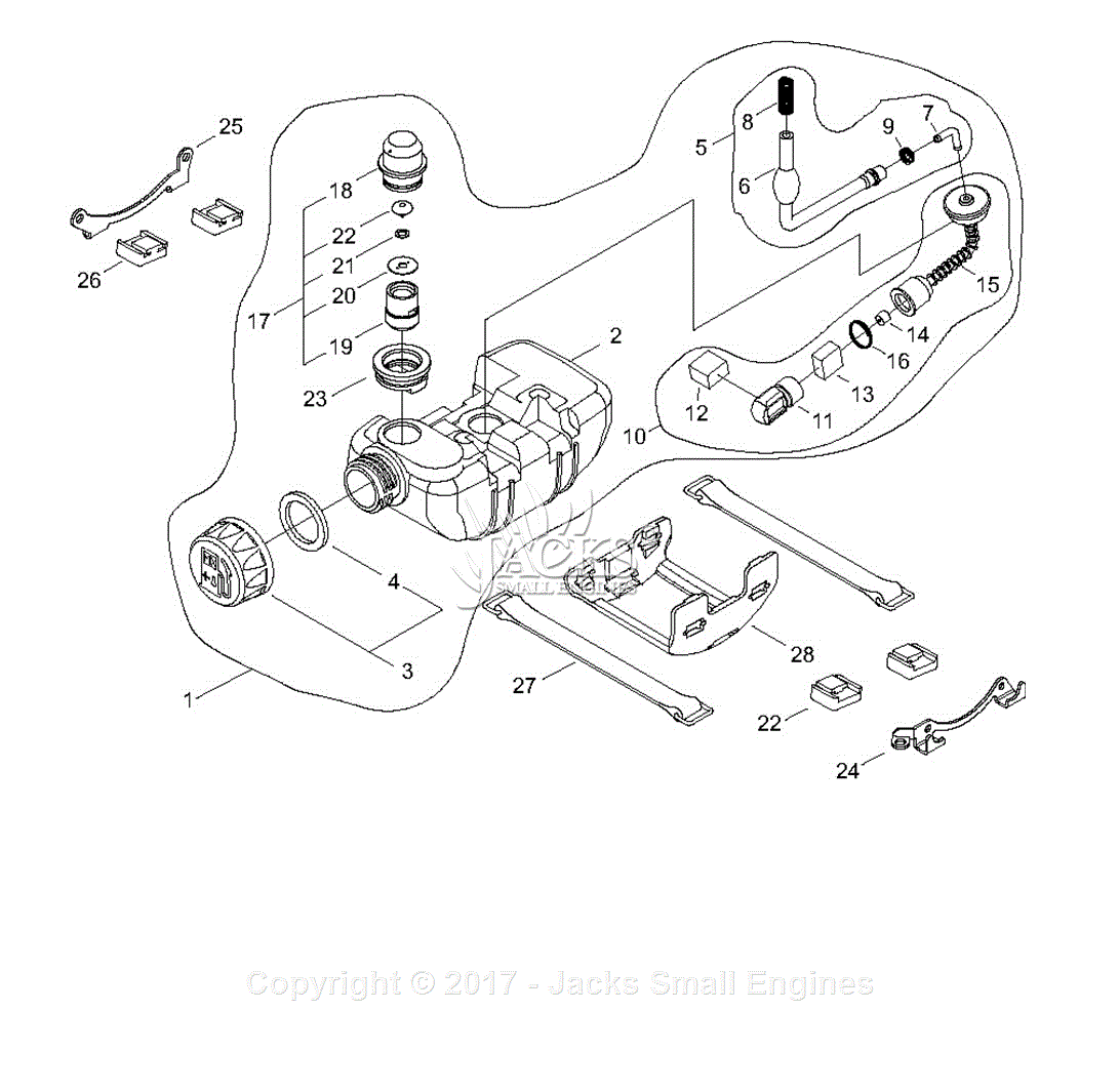 Shindaiwa C35 S/N: T02020000001 - T02020999999 Parts Diagram for Fuel ...