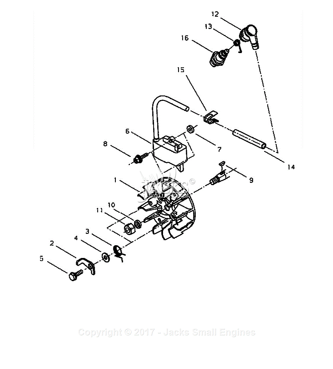 Shindaiwa 352S Parts Diagram for Coil